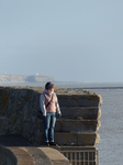 FZ009864 Jenni on Porthcawl harbour wall.jpg